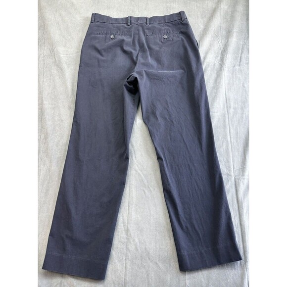 Banana Republic Chino Pants Men's 35x32 Straight Blue Flat Slacks RUNS SMALL - Picture 4 of 14